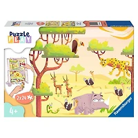 Ravensburger Puzzle and Play: Safari Time, 2 x 24 PC Puzzle