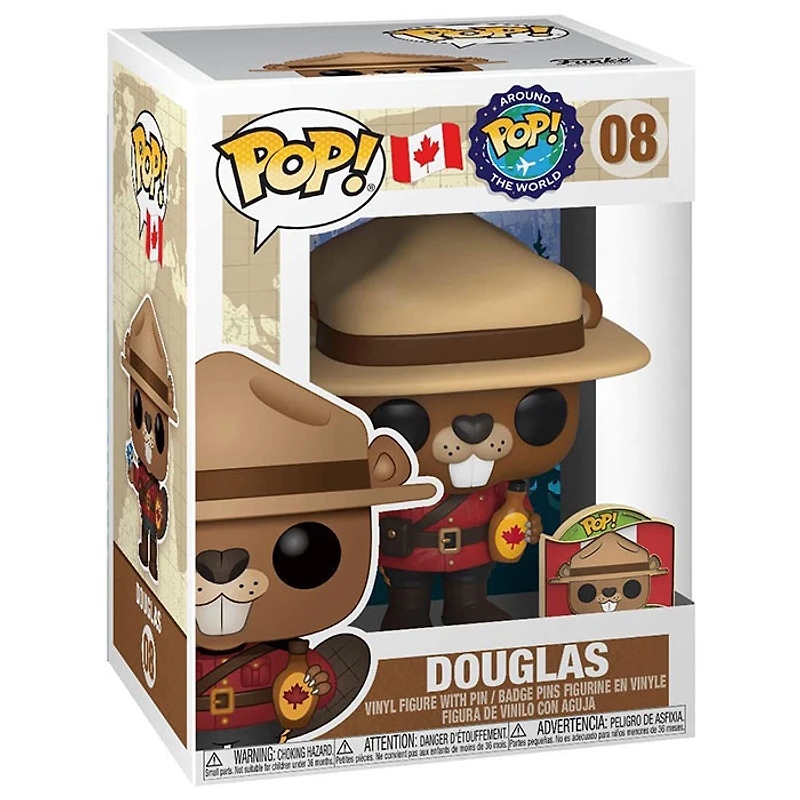 Funko Pop! Around The World Douglas Beaver With Pin Canada