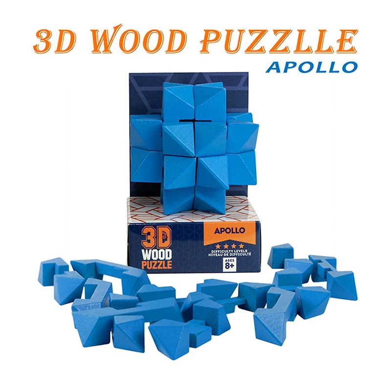 3D Luban Puzzle Assorted (Random Pick)