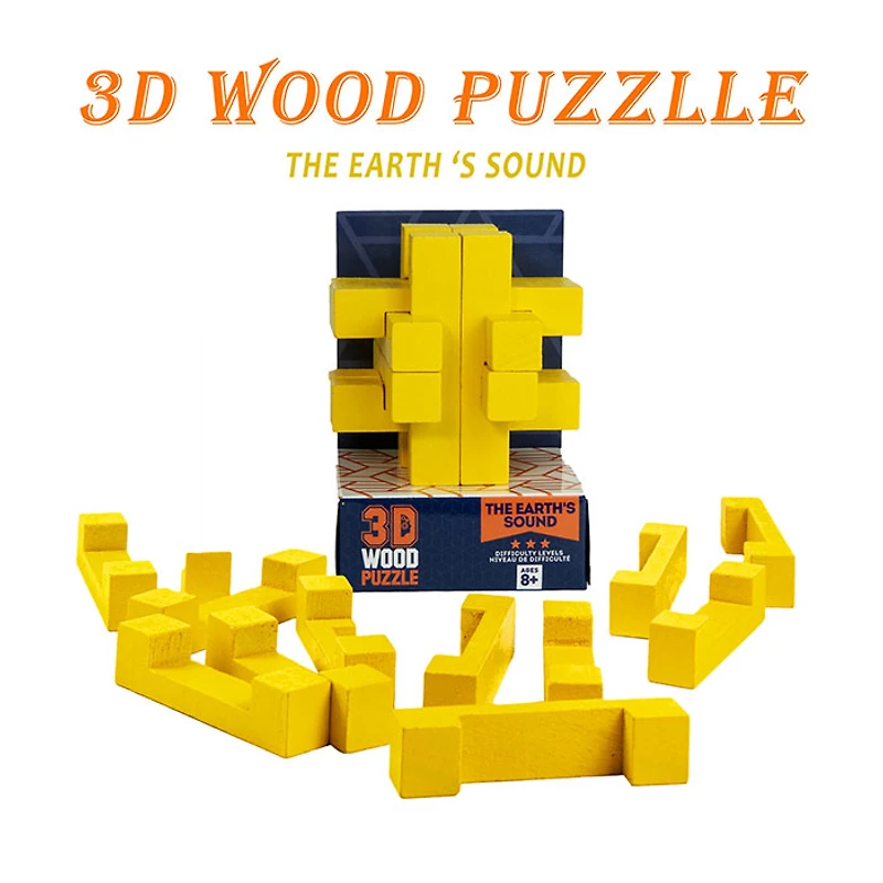 3D Luban Puzzle Assorted (Random Pick)
