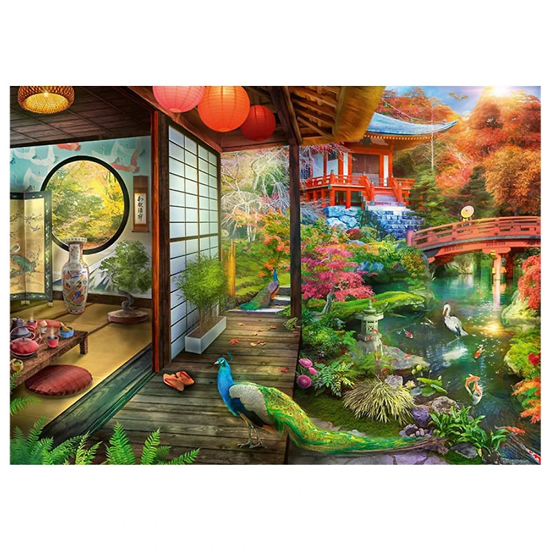 Ravensburger Kyoto Japanese Garden Teahouse 1000 Piece Jigsaw Puzzle
