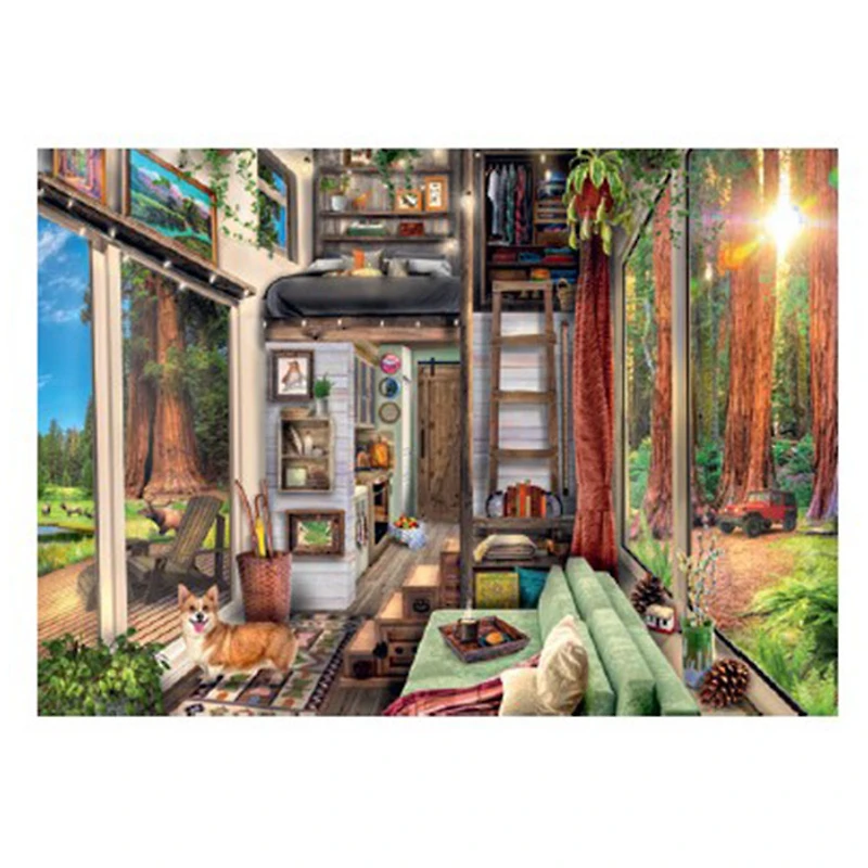 Ravensburger Redwood Forest Tiny House 1000 Piece Jigsaw Puzzle