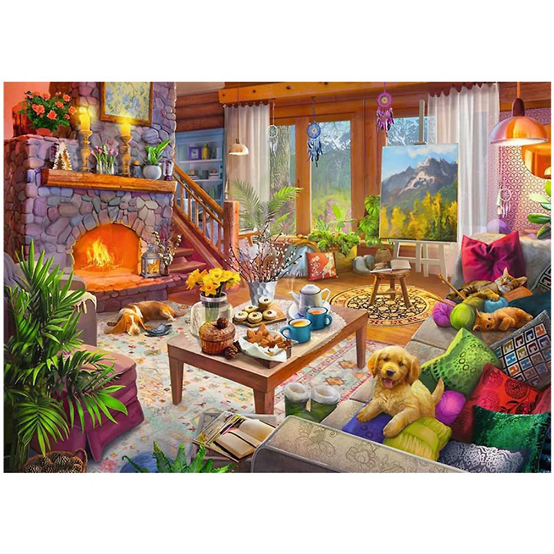 Ravensburger Cozy Cabin 1000 Piece Jigsaw Puzzle