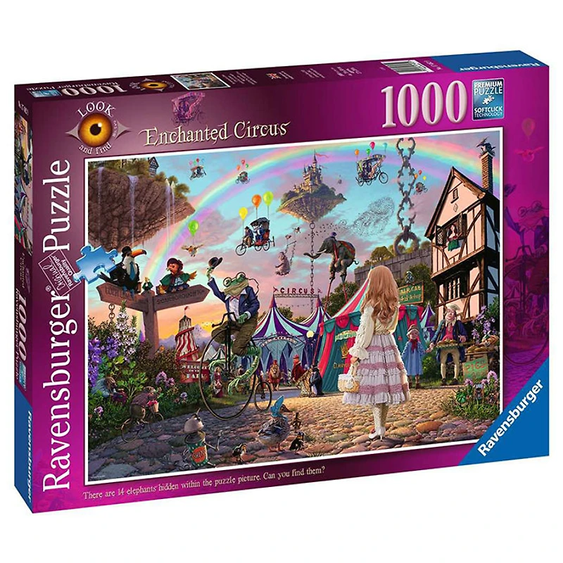 Ravensburger Look and Find: Enchanted Circus 1000 Piece Jigsaw Puzzle