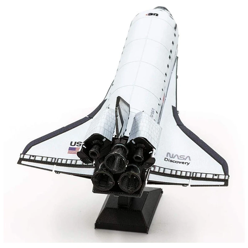 Fascinations Metal Earth Space Shuttle Discovery Color Version 3D Metal Model Kit