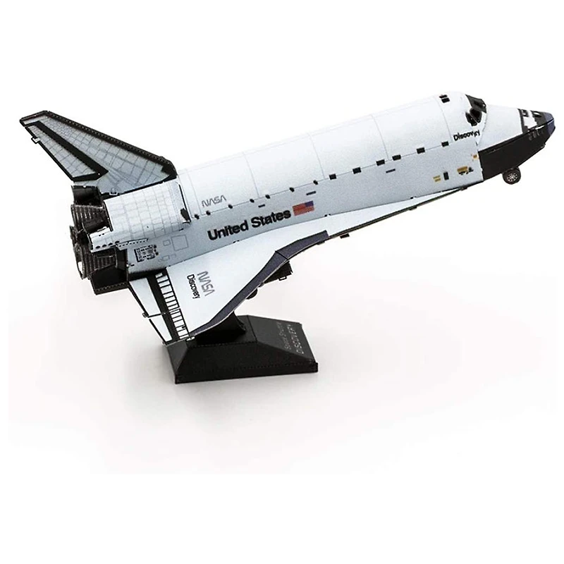 Fascinations Metal Earth Space Shuttle Discovery Color Version 3D Metal Model Kit