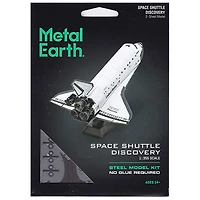 Fascinations Metal Earth Space Shuttle Discovery Color Version 3D Metal Model Kit
