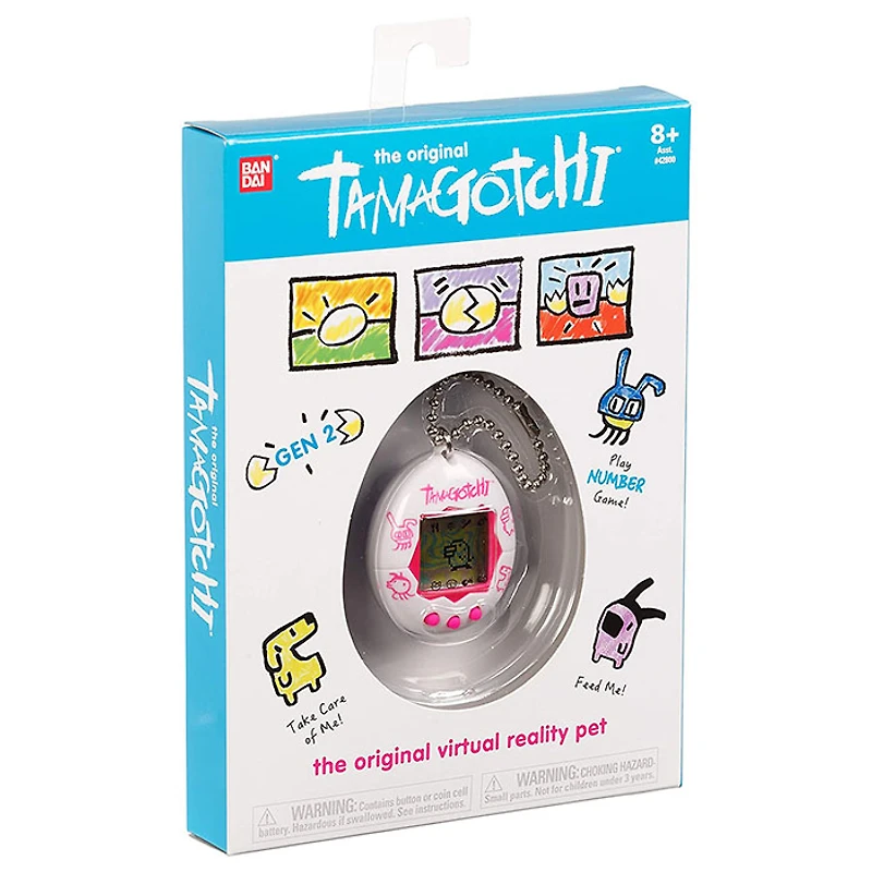 Tamagotchi Electronic Game, White Pink