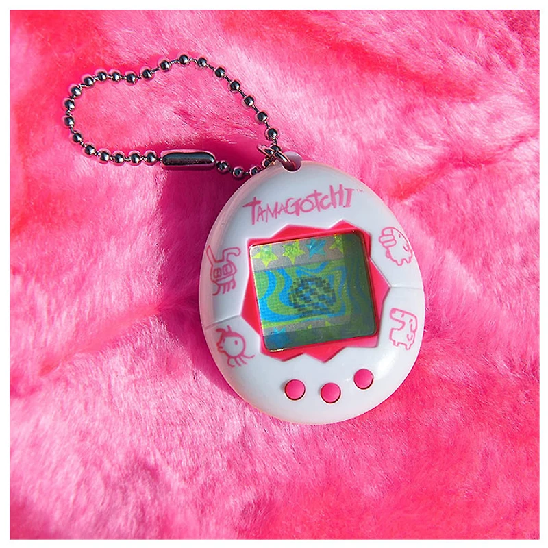 Tamagotchi Electronic Game, White Pink