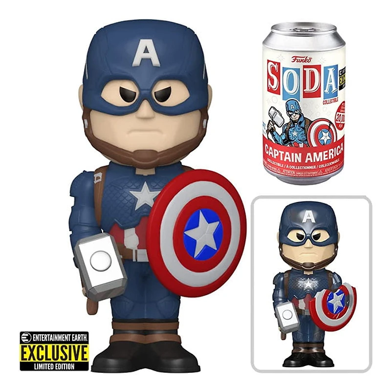 Funko Pop! Avengers Endgame Captain America Soda Figure (Styles May Vary)