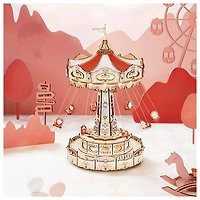 ROKR Swing Ride DIY Music Box 3D Wooden Puzzle – 289 PCS