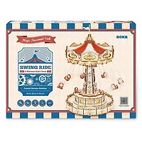 ROKR Swing Ride DIY Music Box 3D Wooden Puzzle – 289 PCS
