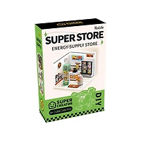 Rolife Super Creator Energy Supply Store Plastic DIY Miniature House Kit – 102 PCS