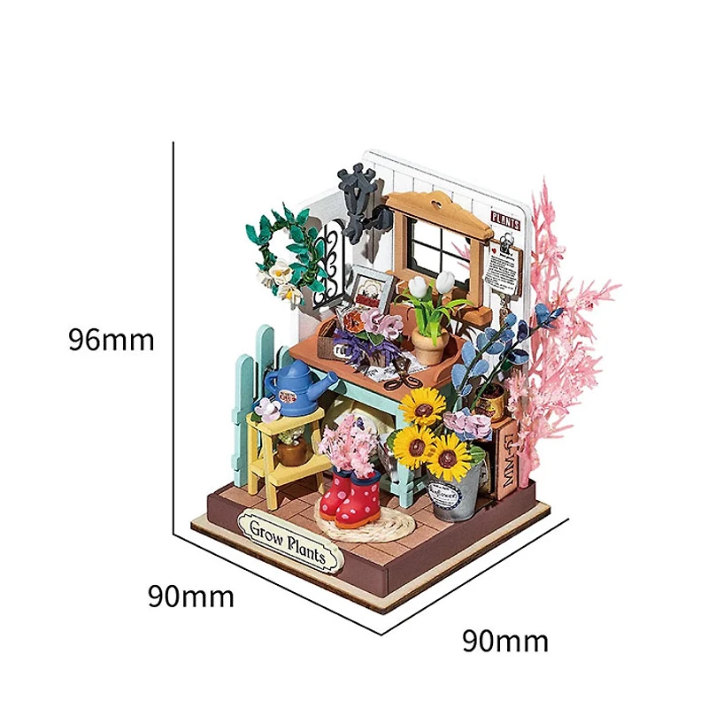 Rolife Dreaming Terrace Garden DIY Miniature House – 72  PCS