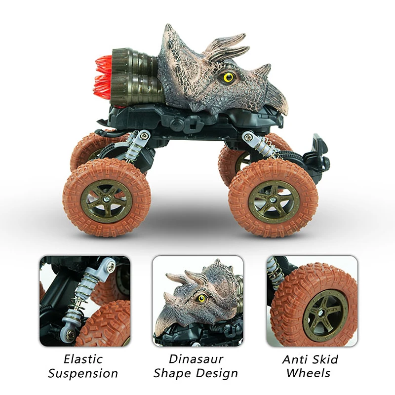 Pull Back Triceratops (Colors May Vary)