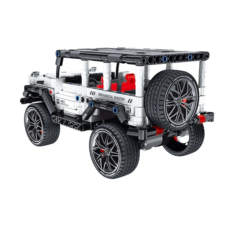 Pull Back Block Kit Off Roader 1 with Shock Absorber – 434 Pieces