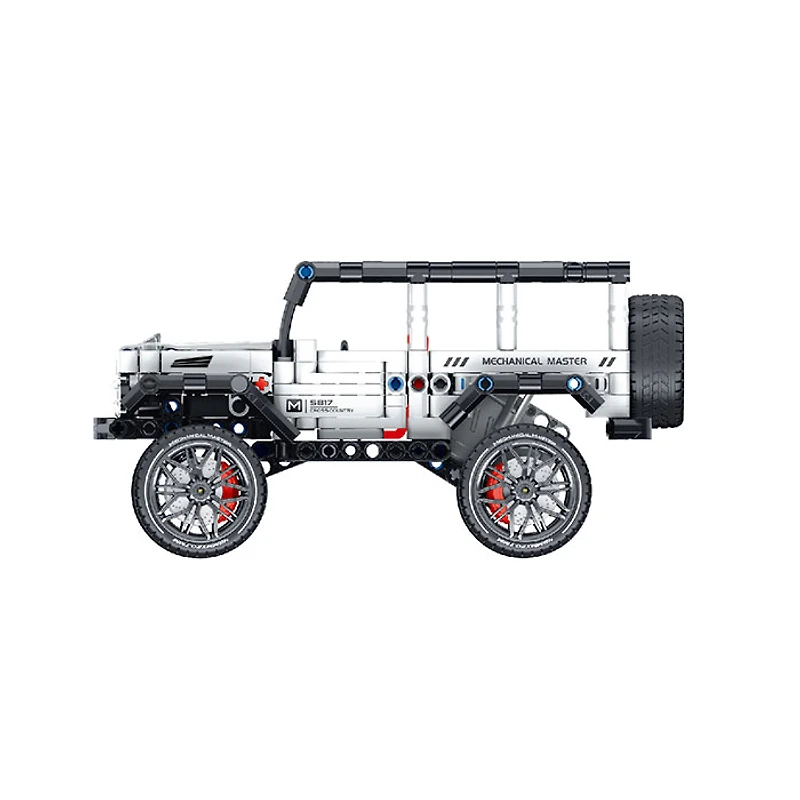 Pull Back Block Kit Off Roader 1 with Shock Absorber – 434 Pieces