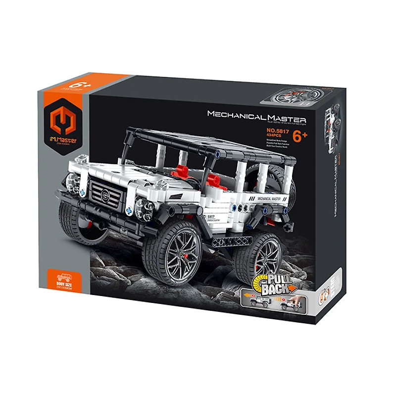 Pull Back Block Kit Off Roader 1 with Shock Absorber – 434 Pieces