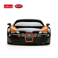 Rastar RC Car Bugatti Veyron 1.24 Grand Sport RC Toy Car Model Black/Orange
