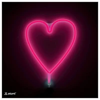 Pink Heart Atomi Smart Neon LED Light Decorative Wall Art