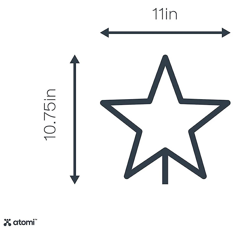 Blue Star Atomi Smart Neon LED Light Decorative Wall Art