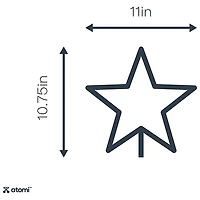 Blue Star Atomi Smart Neon LED Light Decorative Wall Art