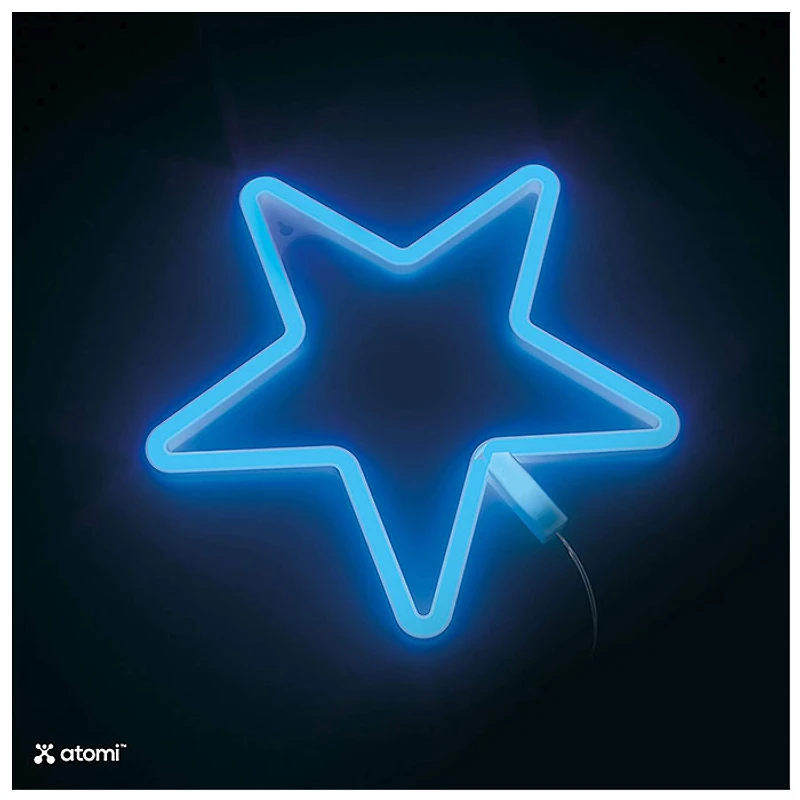 Blue Star Atomi Smart Neon LED Light Decorative Wall Art