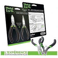 Metal Earth Enhanced Design 2-Piece Tool Kit – Clippers – Needle Nose Pliers