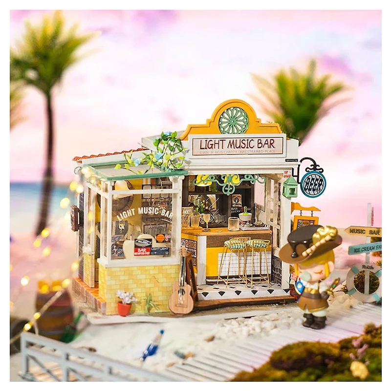 Light Music Bar DIY Miniature House – 149 Pieces