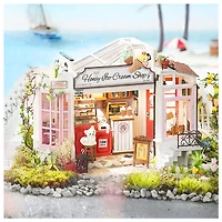 Cream Store DIY Miniature Dollhouse Kit