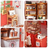 Cream Store DIY Miniature Dollhouse Kit