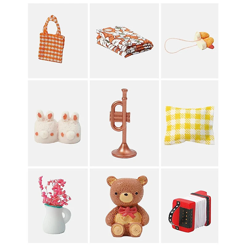Sweet Dream Dollhouse Miniature with Furniture DIY Mini Bedroom Kit