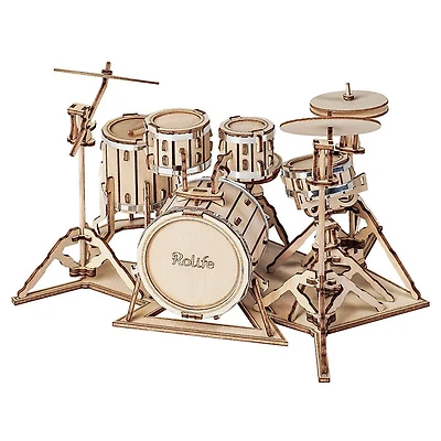 Drum Kit 3D Wooden Puzzle