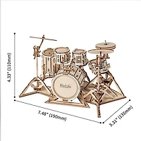 Drum Kit 3D Wooden Puzzle