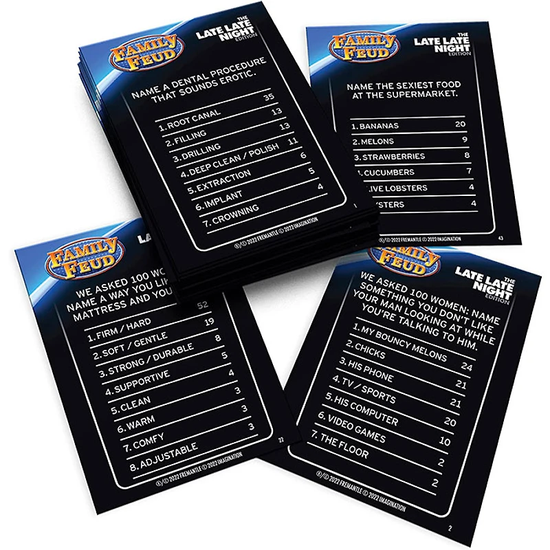 Family Feud Late Late Night Edition Card Game