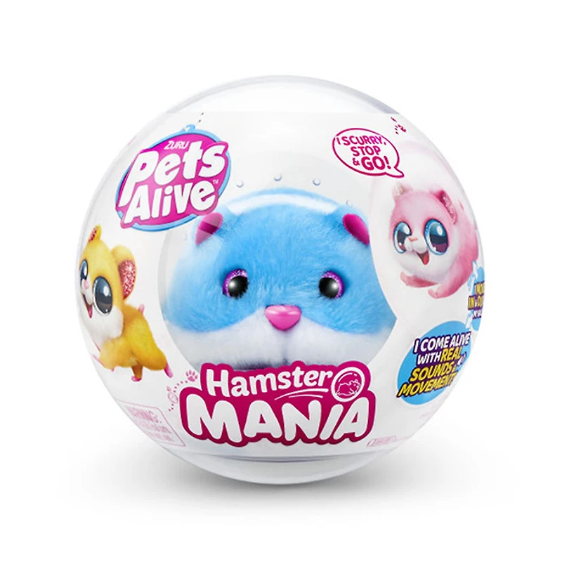 Zuru Pets Alive Hamstermania Capsule in PDQ – Series 1