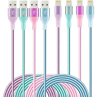 Cable Charge USB to Lightning Neon 10ft Assorted (Random Pick)