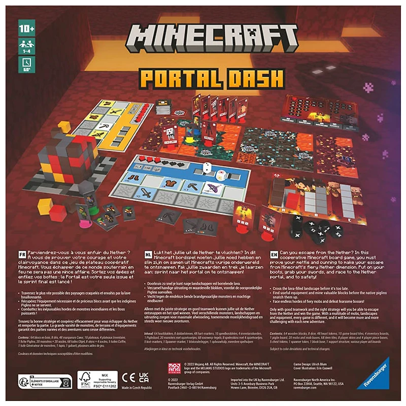 Ravensburger Minecraft: Portal Dash Family Board Games