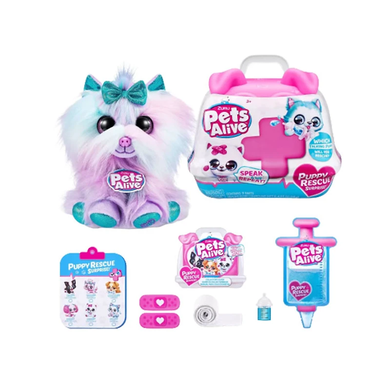 Zuru Pet’s Puppy Rescue Surprise Interactive Plush Assorted (Random Pick)