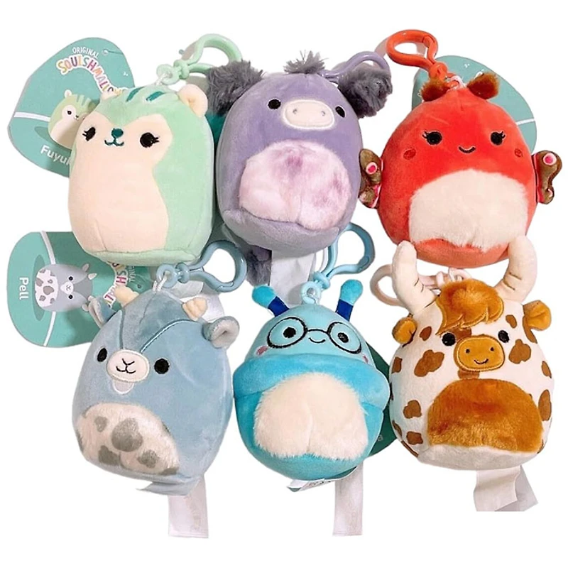 Squishmallow Plush 3.5 Inch Assorted Fantasy Squad Clip On Kellytoy Keychain (Random Pick)