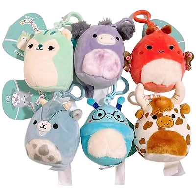 Squishmallow Plush 3.5 Inch Assorted Fantasy Squad Clip On Kellytoy Keychain (Random Pick)