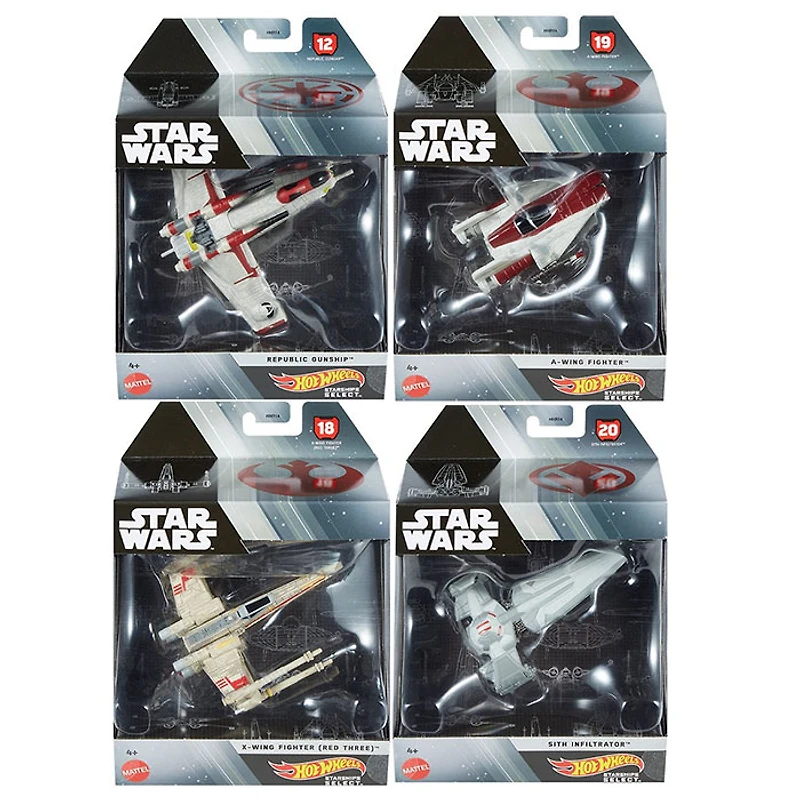 Hot Wheels Star Wars Starships Assorted (Random Pick)
