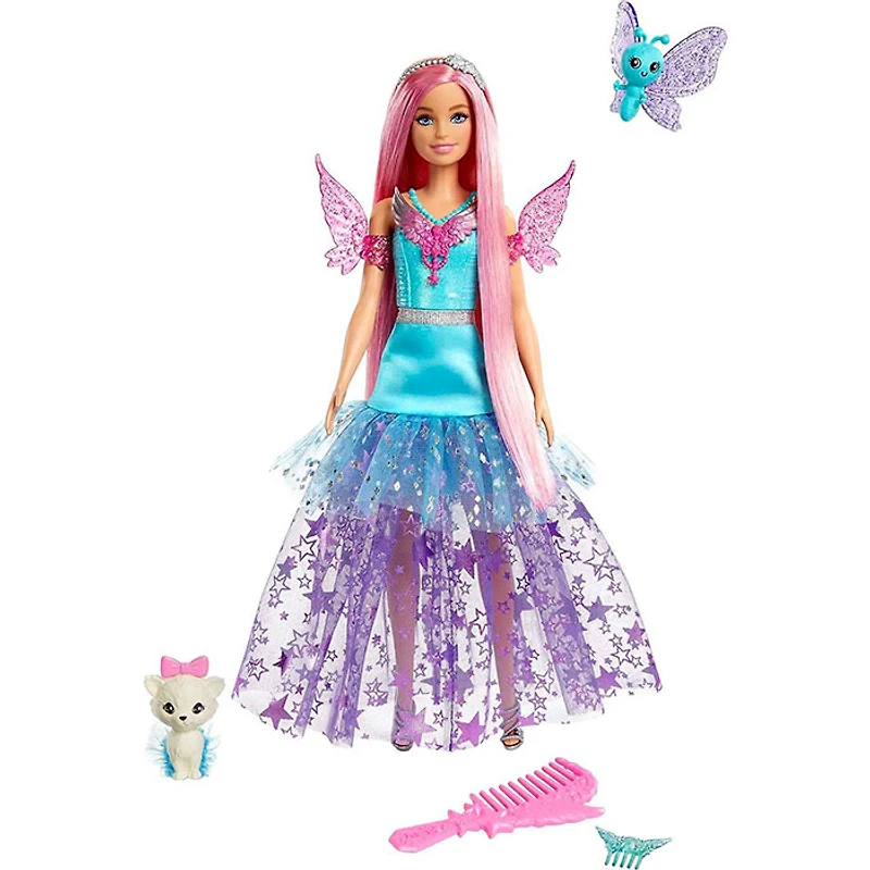 Barbie InchMalibu Inch Doll with Two Fairytale Pets from Barbie A Touch of Magic