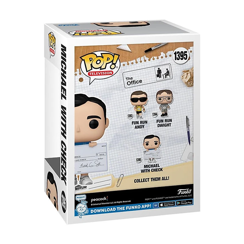 Funko Pop! Television Michael with Check The Office