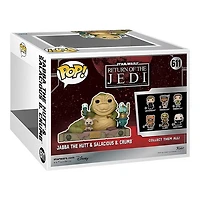 Funko Pop! Movie Moment Star Wars Jabba The Hutt and Salacious B. Crumb
