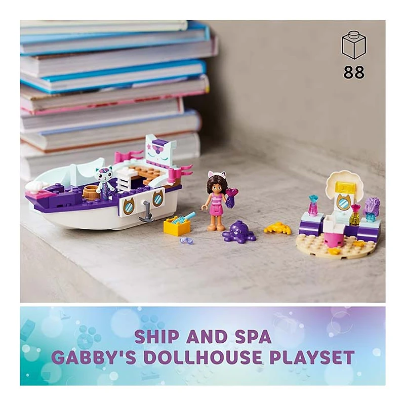 LEGO Gabby’s Dollhouse Gabby and Mercat’s Ship and Spa 88 Pcs