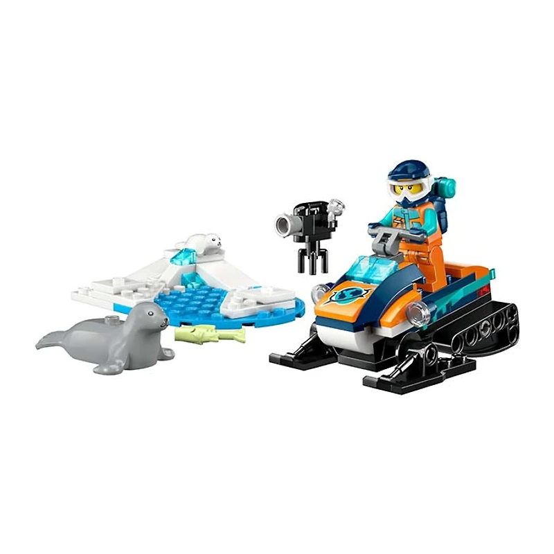 LEGO City Arctic Explorer Snowmobile Building Toy Set 70 Pcs