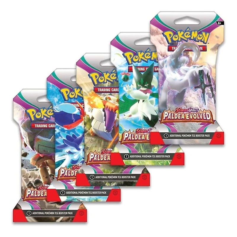 Pokemon TCG Scarlet & Violet Paldea Evolved 1-Sleeved Booster Packs 10 Pack Bundle