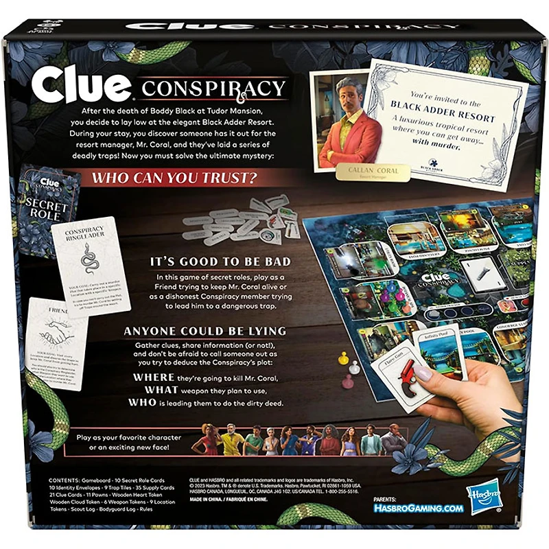 Clue Conspiracy Board Game