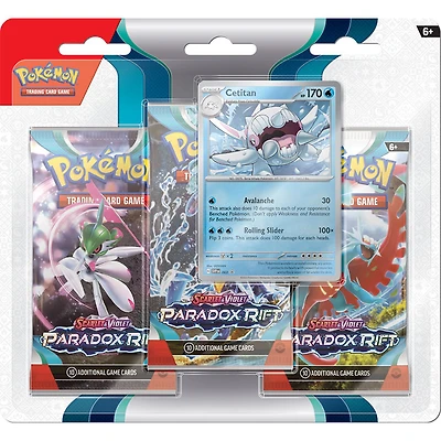 Pokemon SV4 Paradox Rift 3pk Blister